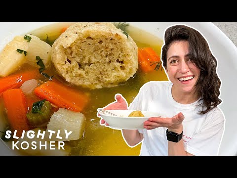 Tess Makes Her Dad's Famous Matzo Ball Soup | Slightly Kosher