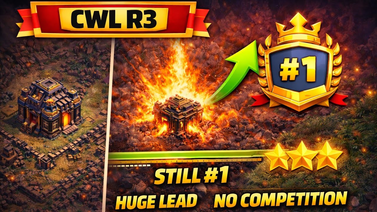 CWL Round 3 Domination 🔥 STILL #1 WITH HUGE LEAD | Clash of Clans