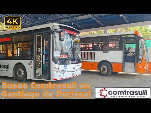 Buses Comtrasuli en Santiago de Puriscal 
