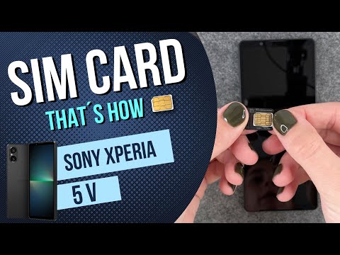Sony Xperia 5 V - How to insert a SIM card • 📲 • 📶 • ✅ • | Tutorial