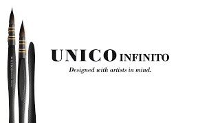 BORCIANI E BONAZZI UNICO INFINITO PINCEAU ROND FIBRE SYNTHÉTIQUE HIDRO MANCHE COURT SÉRIE 850