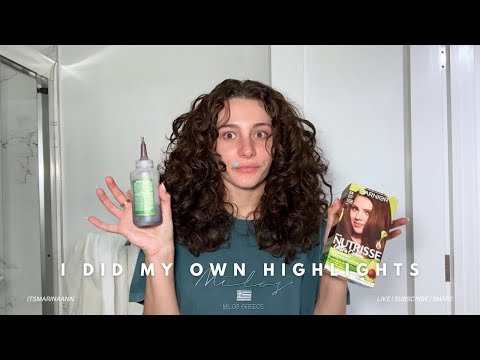 HOW I GOT NATURAL BROWN HIGHLIGHTS AT HOME | It actually worked!