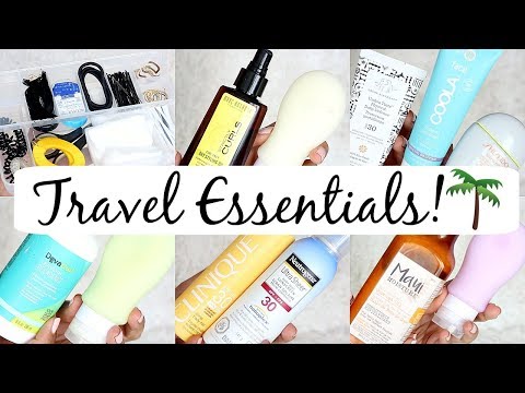 Pack with Me! Travel Essentials for hair, skin and body! Video