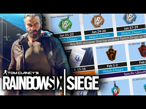 Every New Twitch Drop Explained And How To Get Them! - Rainbow Six Siege SI 2021!