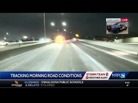 Multiple crashes reported across Iowa during winter storm