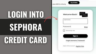 How To Login Sephora Credit Card Account Online 2025 | Sephora Credit Card Sign In Steps