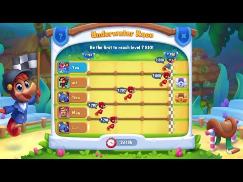 @Fishdom Win Strikes Level 7800 - 7809, Win Under Water Race. Got Rewards.