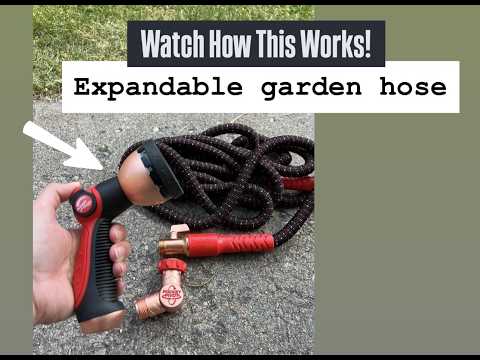 Pocket Hose Ballistic 100 FT Expandable Garden Hose, No-Kink, As Seen on TV | Anti-burst sleeve reinforced with bulletproof fiber, 360° swiveling pocket pivot connector, lightweight compact design video