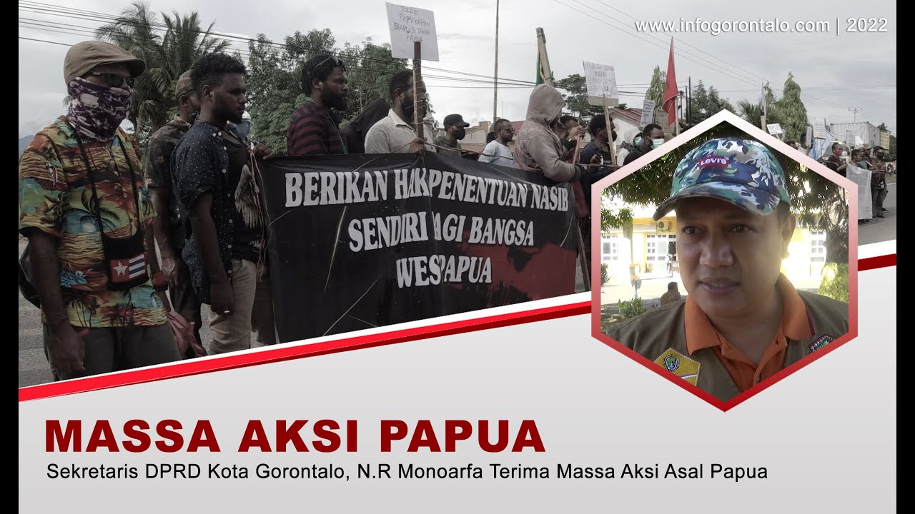 Sekwan Kota Gorontalo Terima Massa Aksi Asal Papua