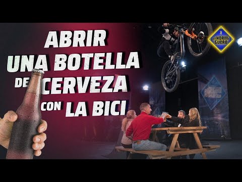 ¡Es posible! Abrir una cerveza con la rueda de una bicicleta - El hormiguero