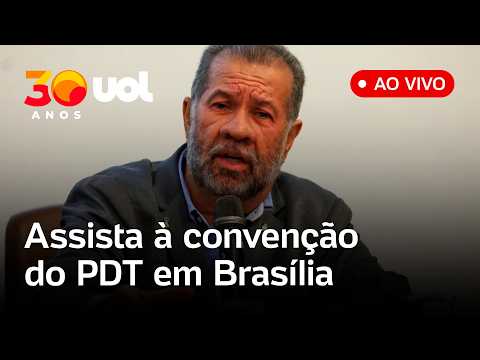 PDT faz convenção para anunciar candidaturas e apoio a Lula para Presidência; veja ao vivo