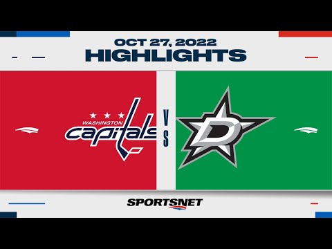 NHL Highlights | Capitals vs. Stars - October 27, 2022