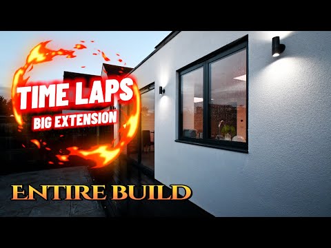 House Extension 2025 - Entire Build Time Lapse(Extended) | single storey extension uk | construction