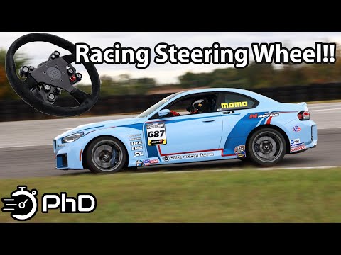 Plug & Play Racing Steering Wheel with Momo & JQ Werks!! BMW G87 M2 Time Attack Build