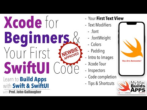 Ch. 1.1 Xcode Tour & Text + Image Intro (You Are Awesome SwiftUI app - 2025)