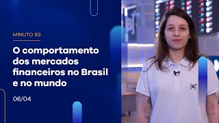Resumo da semana: Ibovespa fechou o dia em baixa de 0,15% e a semana com baixa| Minuto B3–06/04/2023 Resumo da semana: Ibovespa fechou o dia em baixa de 0,15% e a semana com baixa| Minuto B3–06/04/2023