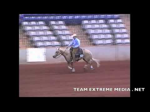 WIMPYS SUPERMAN AND RANDY SCHAFFHAUSER AT THE 2015 TNRHA SPINNING IN THE REIN FRI NOVICE