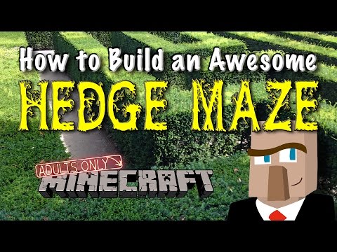 BUILD AN AWESOME HEDGE MAZE! A Minecraft Tutorial