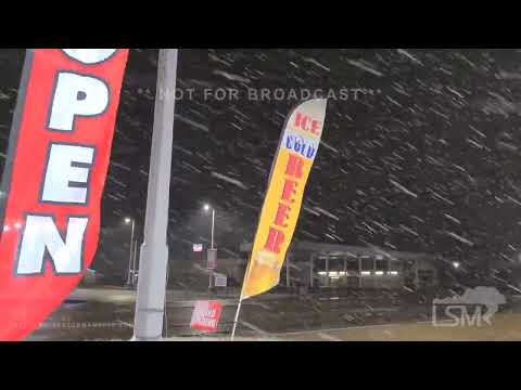 01-16-22 Canton, MS - Heavy Snow and Wind