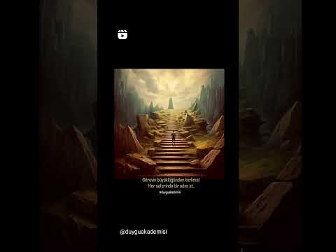 Görevin Büyüklüğünden Korkma! Her Seferinde Bir Adım at.  Duygu Akademisi