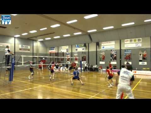 Volleybalwedstrijd A-Leaque Reflex - Fusion 10-03-2012