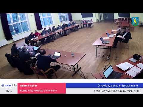 Sesja Rady Miejskiej Gminy Mirsk nr LI