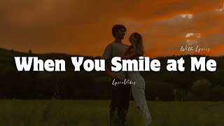 Download lagu When You Smile at Me - Romantic Love Song | Lyric Video | LyricVibes mp3