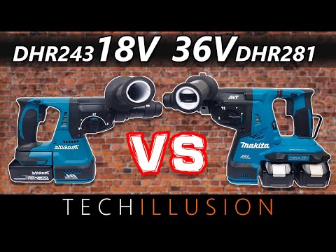 🔥MAKITA AKKU KOMBIHAMMER 18V vs 36V Vergleichstest😱 - DHR243 vs DHR281