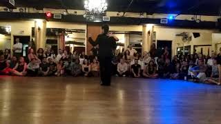 Ariadna Naveira and Fernando Sanchez perform at the NYC All Night Milonga