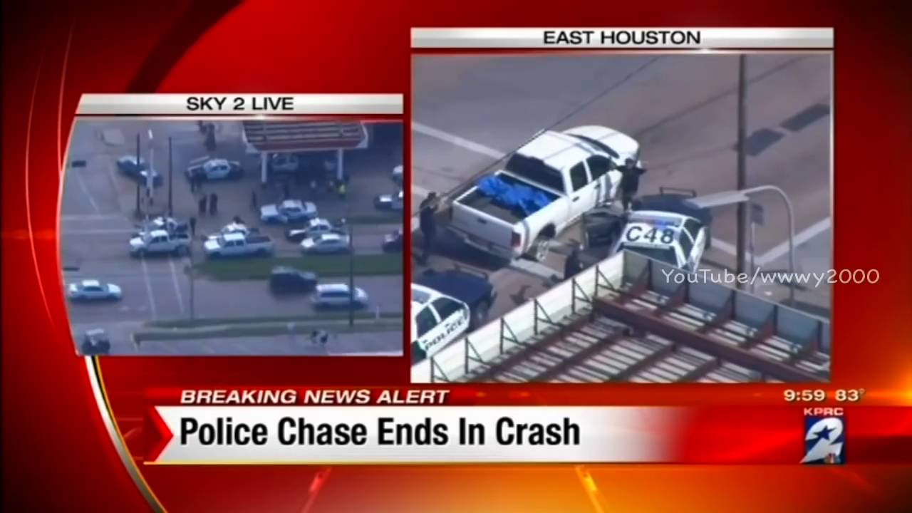Police Car Chase Ends In Crash In North Houston 2 In Custody