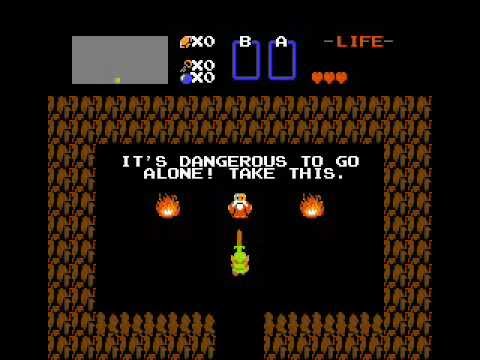The Legend of Zelda Its dangerous to go alone, take this!