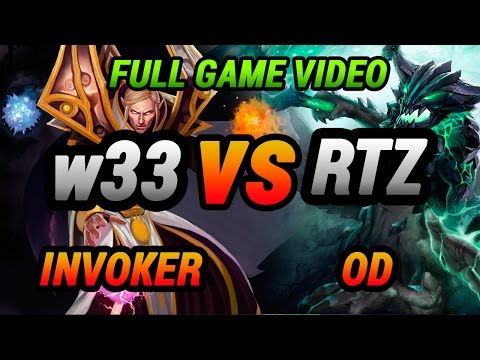 w33 [invoker] vs Arteezy [od] [full game video]