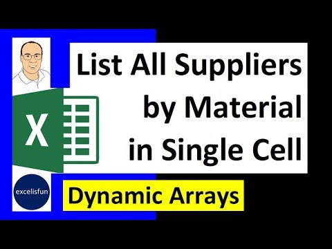 Comprehensive Excel Dynamic Array Formula Lesson The Power of Array Formulas EMT 1516