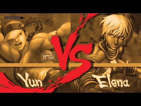 Kazunoko (Yun) vs galtu111111 (Elena) USF4 ranked match