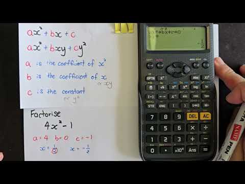 G3 Part 5   Factorisation of Quadratic Functions with Casio fx 97SG X