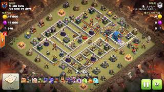 クラクラ クランリーグ戦 クイヒーで星1連発？！（ いざ陽のあたる舞台へ）