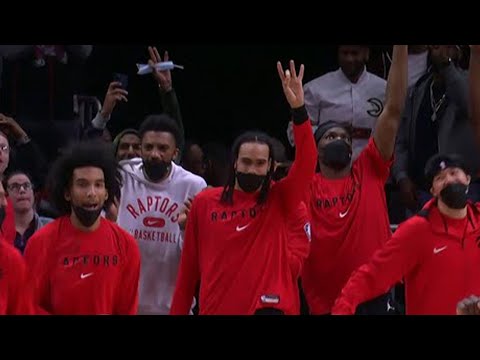 OG Anunoby with a CLUTCH THREE 🔥