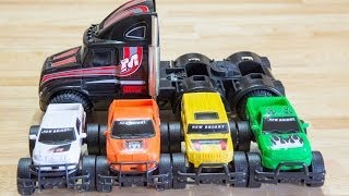 Playing with Toy Trucks - Jacob and Mommy Use Their Imagination!