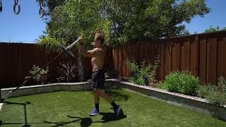 Landmine Rotational Clean and Press exercise video thumbnail