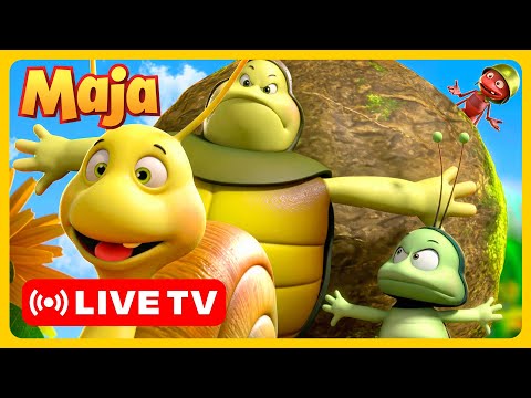 🔴 LIVE! Maya die Biene - Winterabenteuer auf der Wiese für TV 🐝  Zeichentrick für Kinder