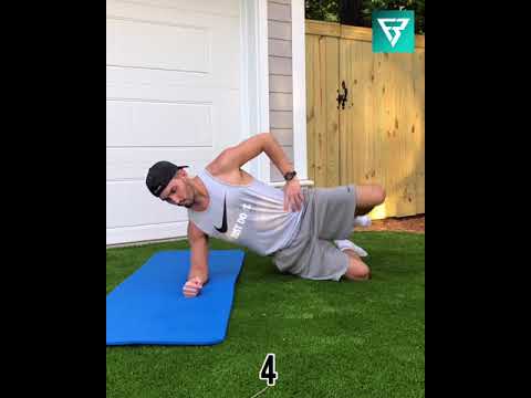 dynamic Side Plank with Led Raise short Lever