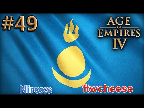 Age of Empires IV - Replay-Cast #49 - GenG.Niroxs vs ftwcheese - Mongolen Mirror [Deutsch]