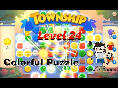 Quebra-cabeça colorido nível 24 ∥ Sem Booster_Township