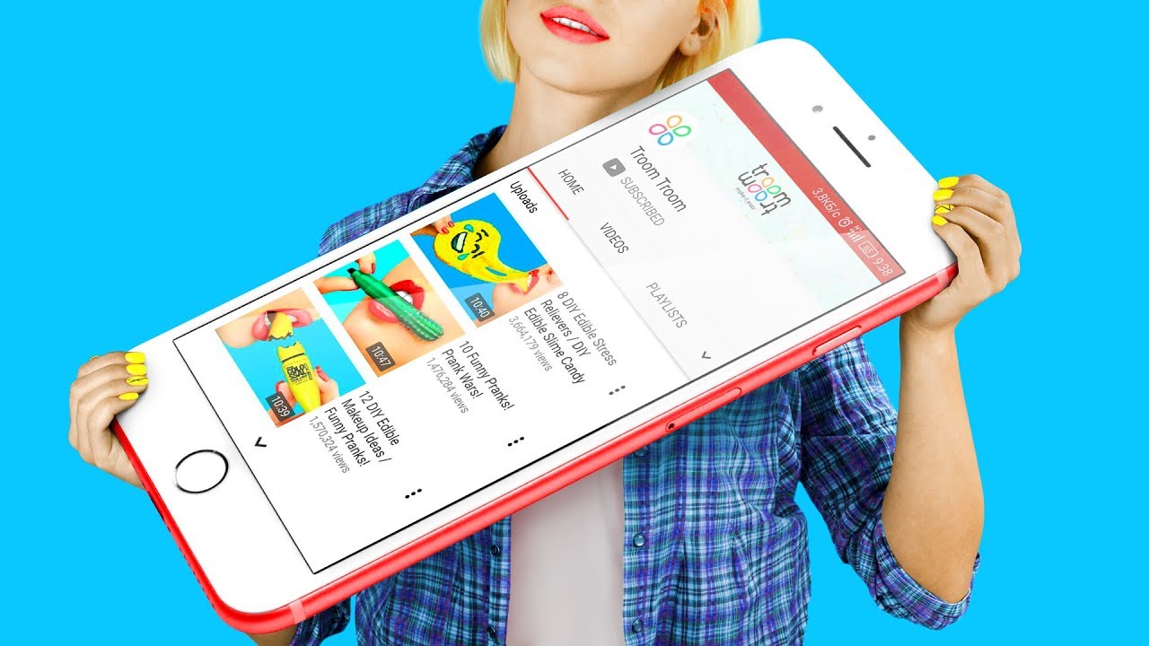 Огромные и миниатюрные гаджеты / 10 пранков для школы