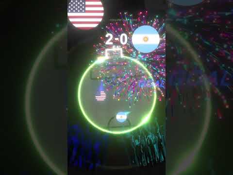 USA vs ARGENTINA🤯#footballmarbles #footballedit #neonarcade #usa #argentina