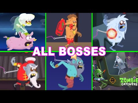 Zombie Catchers All Bosses (Swamp, Beach, Snow, China Town, Lagoon) Boss Hunt for android and iOS. - YouTube
