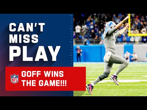 THE LIONS WIN!!!!!!!!! Goff Throws Game-Winning TD