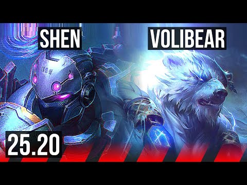 SHEN vs VOLIBEAR (TOP) | Dominating | KR Master | 25.20