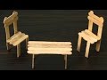 How To Make a Chair and Table Using ice Cream Sticks / popsicle stick