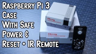 NEW Piboxy Raspberry Pi 3 Case SAFE Power & Reset + IR Remote! - RetroPie